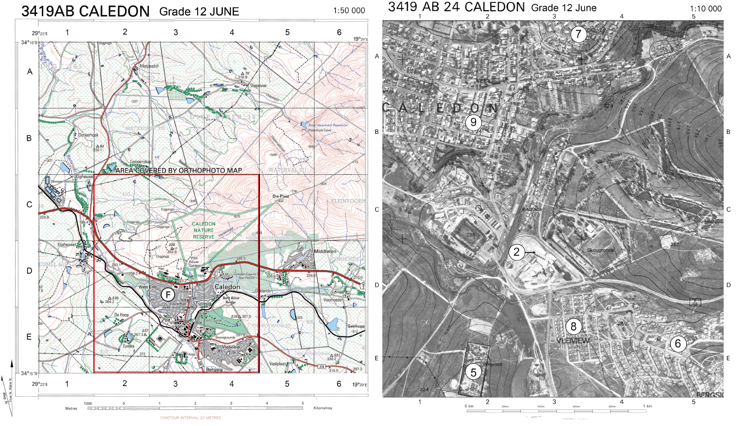 map of caledon