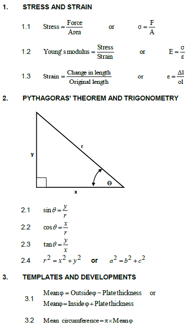 formulae sheet 1 auygda