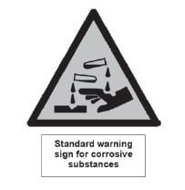 warning for corrosive substanes jhajhdua