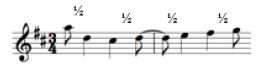 36 Improve the grouping in bars 10 and 11 o