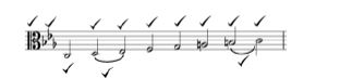 38 1.8.2 C melodic minor scale as